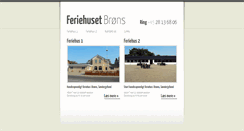 Desktop Screenshot of feriehuset-brons.dk